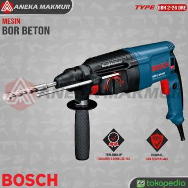 Mesin Bor Bosch Beton Rotary Hammer Drill GBH 2~26 DRE 800Watt