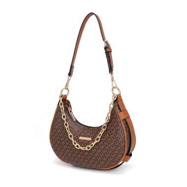 Tas Selempang Moon Bag Import Medium Sling Bag Kulit Shoulder Bag Monogram Kerja Elegant MUltifungsi
