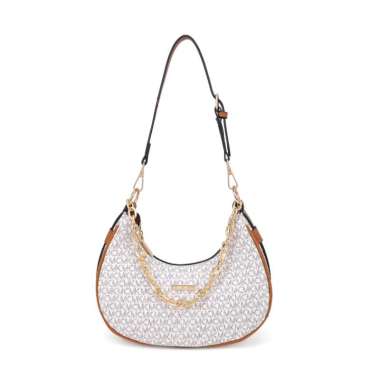 Tas Selempang Moon Bag Import Medium Sling Bag Kulit Shoulder Bag Monogram Kerja Elegant MUltifungsi