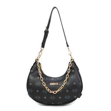 Tas Selempang Moon Bag Import Medium Sling Bag Kulit Shoulder Bag Monogram Kerja Elegant MUltifungsi