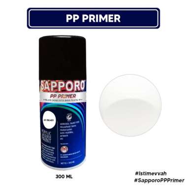 Sapporo Spray PP PRIMER / Plastic Primer / Sapporo / Cat Aerosol Terbaik / Cat Spray / Cat Aerosol