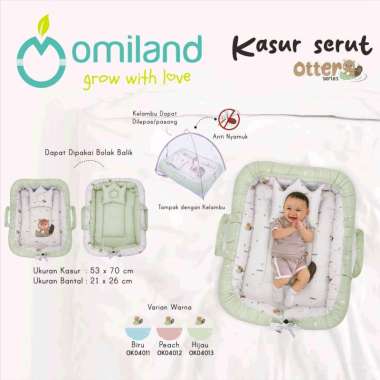 Omiland Kasur Bayi Serut Otter Series Peach