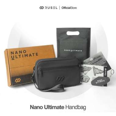 VERISH RUSEL CO - Handbag Nano Ultimate Exclusive Tas Pria Multifungsi Waterproof Black