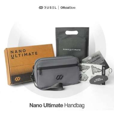 VERISH RUSEL CO - Handbag Nano Ultimate Exclusive Tas Pria Multifungsi Waterproof Grey
