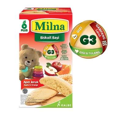 Milna Biskuit Bayi Apel Jeruk 65gr 65 gr