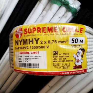 Kabel Listrik Nymhy 2X0.75 Mm 2X0,75 Supreme| Supreme Kabel Nymhy| 50M Multicolor