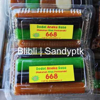 Dodol Buah Kombinasi Mini Labu Ketan Hitam Pepaya Nenas 668 khas Pontianak