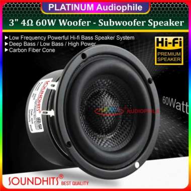 Speaker Subwoofer 3 inch woofer | Speaker Hifi High Quality Import Multicolor