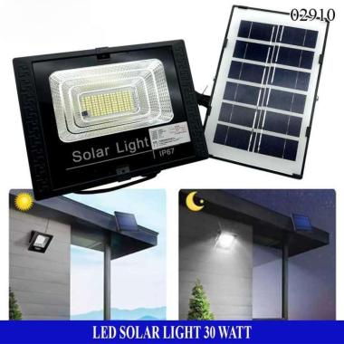 Lampu Sorot 30W LED Solar Cell Tenaga Surya Matahari Solar Panel LED