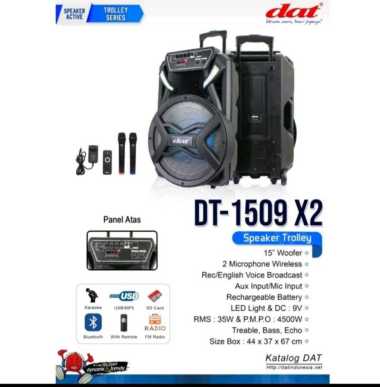 SPEAKER TROLLEY DAT UKURAN 15 INCH DT1509X2 GARANSI RESMI (MEDAN)