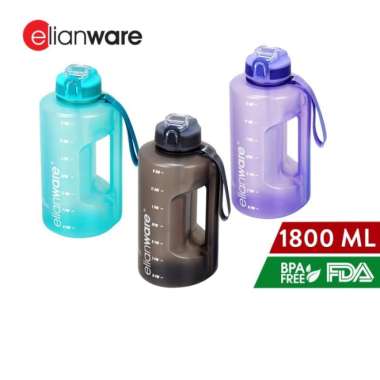 ELIANWARE BOTOL MINUM 2 LITER -TUMBLER TEMPAT MINUM (1800ML) -LORENA HITAM