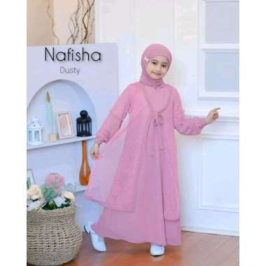 Gamis pesta anak Nafisha syari Kids dress muslim anak dress pesta anak baju muslim anak perempuan ga