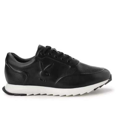 PL11 SEPATU PRIA SNEAKER PLAYBOY ORIGINAL SNEAKERS KETS KULIT ASLI ORI HITAM
