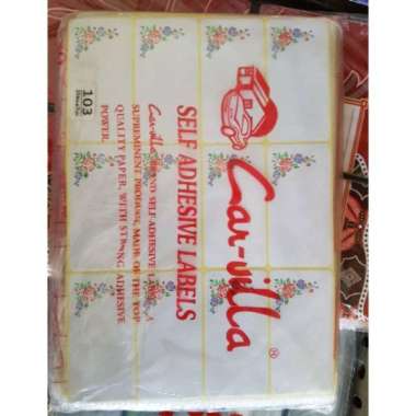 Label/ stiker nama undangan motif 121