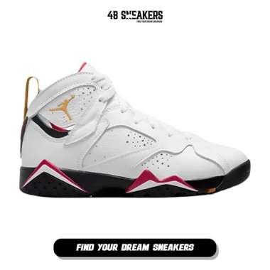 Sepatu Wanita Nike Jordan 7 Retro Cardinal White (DQ6040-106) ORIGINAL 39