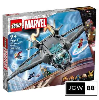 LEGO 76248 Marvel The Avengers Quinjet pesawat marvel mainan anak Multi