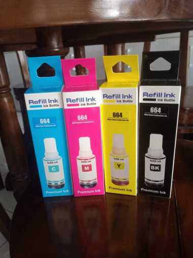 TINTA REFIL INK 664 CMYK CYAN +FREE 1