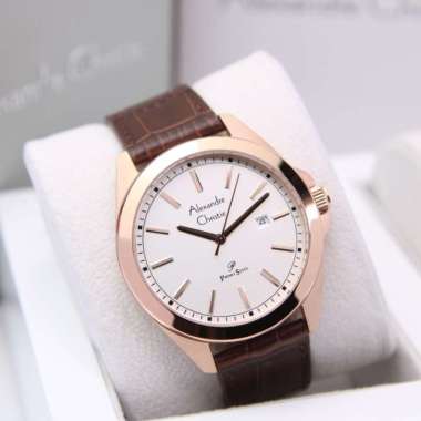 Alexandre christie ac1015 / ac 1015 rosegold brown pria original