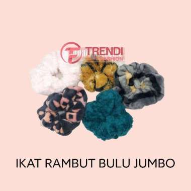 Ikat Rambut Bulu Jumbo - Ikat Rambut Bulu Super Lembut Premium Ikat Rambut Bulu