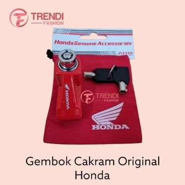 Gembok Cakram Original Honda AHM - Gembok Motor Full Tag Atas Gembok Cakram