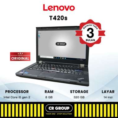 Laptop Lenovo Thinkpad T420S Intel Core i5 [RAM 8GB / Storage 320GB, 500GB/ i5-24210M] 8GB/500GB