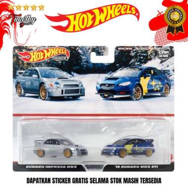 Hot Wheels Premium 2 Pack Subaru Impreza WRX 16 Subaru RWX STI Diecast
