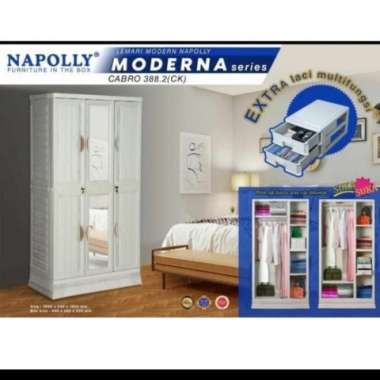 Lemari Plastik Cabinet Rotan Container Napolly Cabro 388.2 388 ( CK )