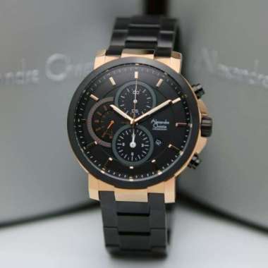 ALEXANDRE CHRISTIE AC 6350 AC6350 PRIA ROSEGOLD BLACK ORIGINAL