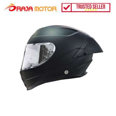 SNAIL Helm Full Face FFS3 Hitam Visor Silver M Hitam/Doff