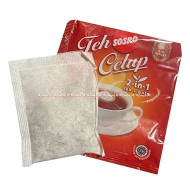 Teh Sosro Celup 2in1 Teh Plus Gula Dalam Kemasan 5sachet