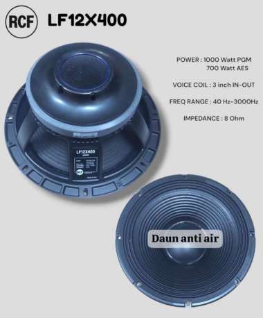 SPEAKER KOMPONEN RCF LF12X400 LF 12X400 12 INCH HIGH MID LOW