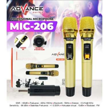 MIC ADVANCE 206 DOUBLE WIRELESS