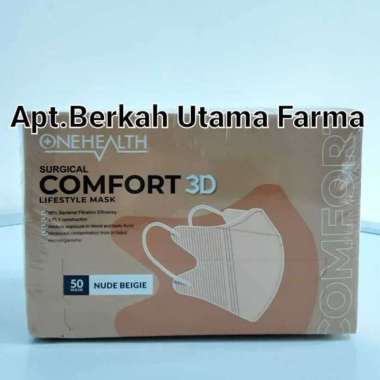 Masker Duckbill 3D (ONEHEALTH) Perbox isi 50 Warna Nude Beigi