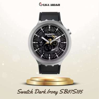 Swatch Dark Irony SB07S105 Jam Tangan Swatch Unisex Original