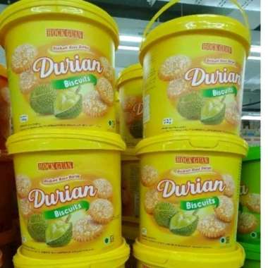hock guan biskuit krim kaleng durian