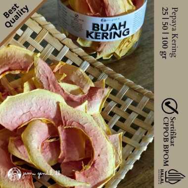 Buah Pepaya Kering - Dried Papaya - Buah Kering By Jamu Gendul 88 25gr Pouch