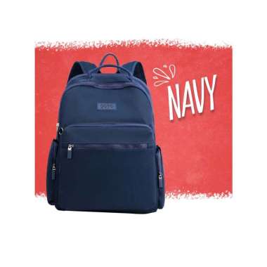 Goto Dakin Tas Simple Ransel Sekolah Kuliah Kerja Wanita Korean Style NAVY