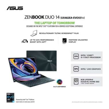 ASUS Zenbook Duo 14 ASUS UX482EA-EVO551+ - Celestial Blue