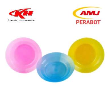 KH Piring Kecil Plastik Piring Crystal Warna 9"