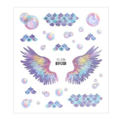 Stiker Tato Wajah Bentuk Kupu-Kupu/Stiker Sayap Kupu-Kupu Berkilau/Tato Wajah Tubuh Tangan Sementara