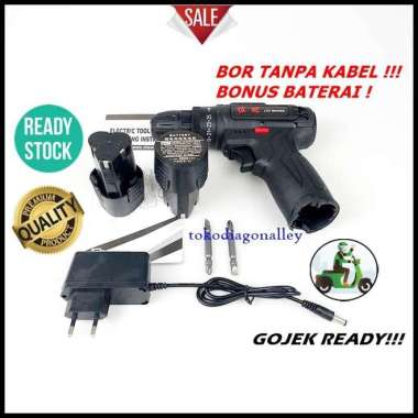 Bor Listrik Cordless Bor Tanpa Kabel Bor Listrik Tanpa Kabel Portabel