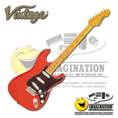 Jual Vintage Vsa500psb Reissued Semi Acoustic Guitar - Vintage