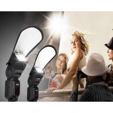 SUNNYLIFE Kamera Flash Diffuser Softbox Reflektor 2 In 1 SNL18 Lensa Mirrorless Vlog Lighting Wide H