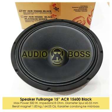 New Speaker 15 Inch Acr 15600 Black / Speaker 15" Acr 15600 Terbaru