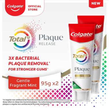 Colgate Total Plaque Release Gentle Fragrant Mint Toothpaste [95 g] x 2 Pcs