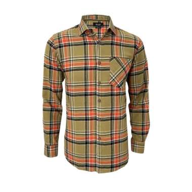Redcliff Kemeja Pria Flanel Panjang Olive 6BK301601 XL