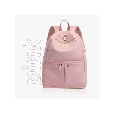 Goto Canafa Tas Wanita Korean Style Ransel Sekolah Kuliah Kerja PINK