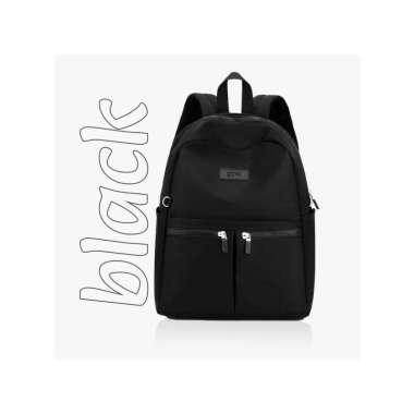 Goto Canafa Tas Wanita Korean Style Ransel Sekolah Kuliah Kerja BLACK
