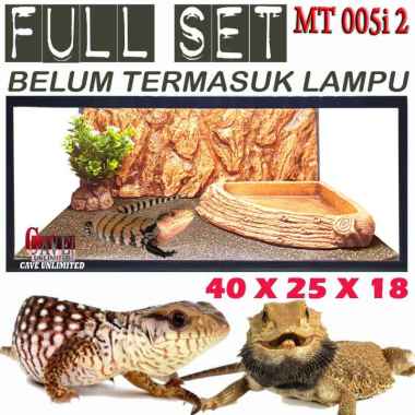 MT005I2 PAKET TERRARIUM AKUARIUM KANDANG PANANA SALVA VARANUS KADAL REPTILE BIAWAK ENCLOSURE HEWAN R
