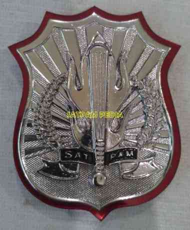 Kewenangan Satpam Akrilik Silver - Lencana Satpam Akrilik Silver